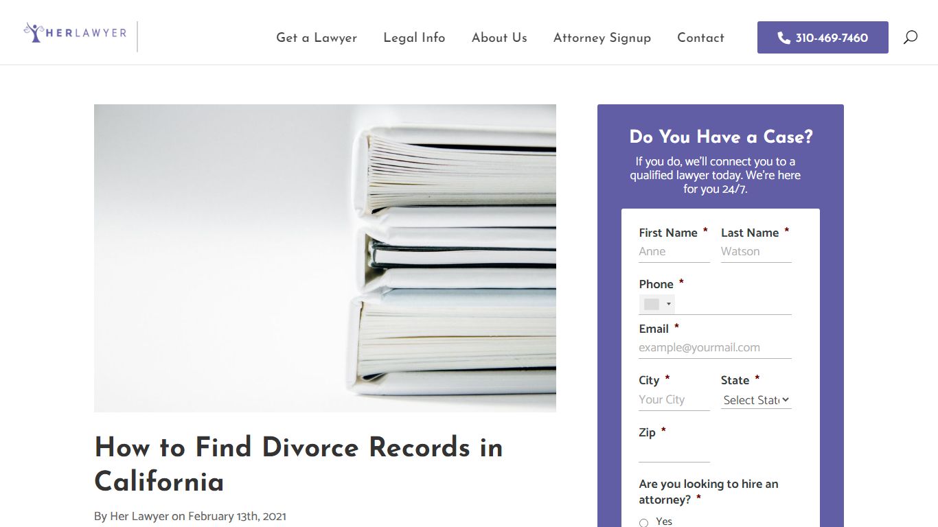 How to Find Divorce Records in California - Her Lawyer